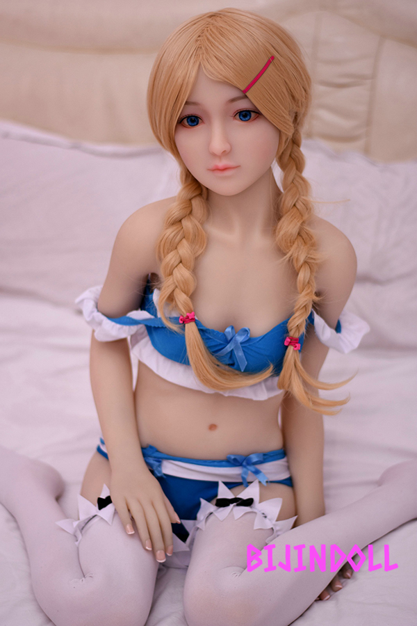AXBDOLL#A16 130cm バスト中 tpe製 異国金髪二重三つ編みロリセックス人形