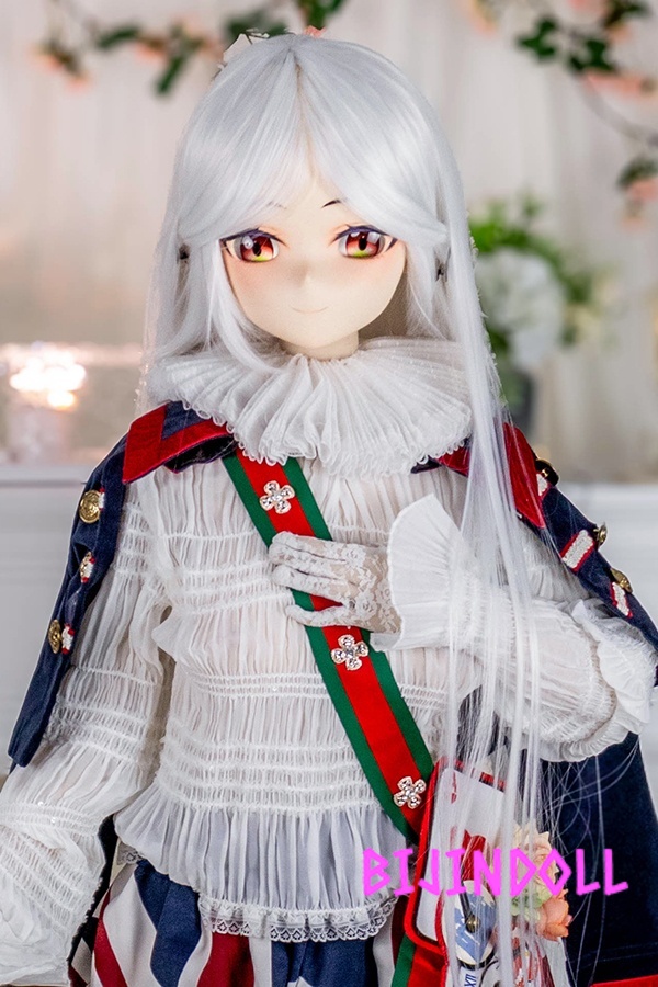 GUAVADOLL 147cm DM02 ノーマル肌 ビニール製ヘッド（PVC）アニメ ラブドール 騎士制服 かわいい ダッチワイフ 白髪