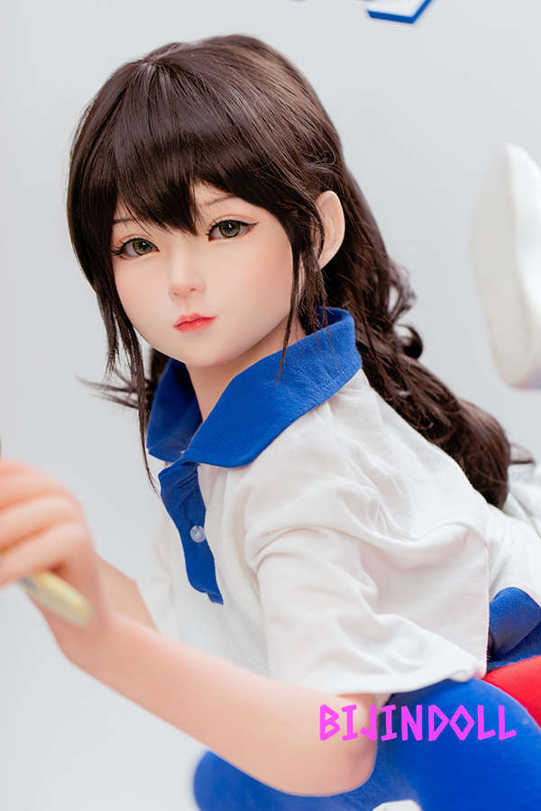 Bezlya 茉莉 138cm A-cup シリコンヘッド+TPEボディ リアルロリ胴体ダッチワイフ