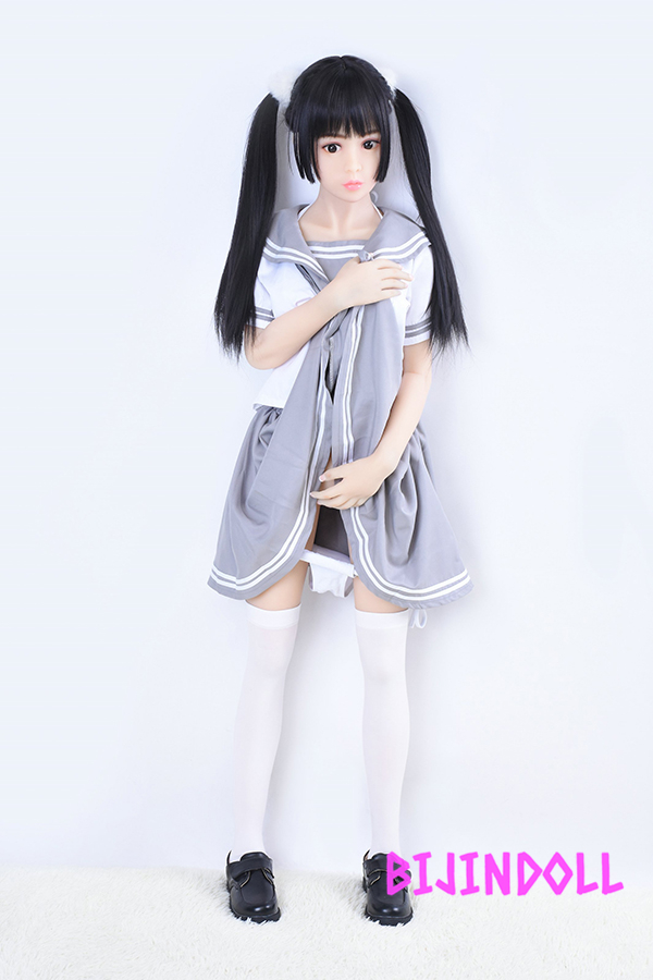 AXBDOLL#23 140cm 巨乳 tpe製 黒髪ツインテールロリ娘ラブドール