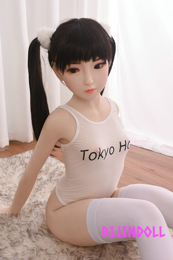 AXBDOLL#A95 145cm tpe製 貧乳 ロリツインテール黒髪セックスドール可愛いダッチワイフ
