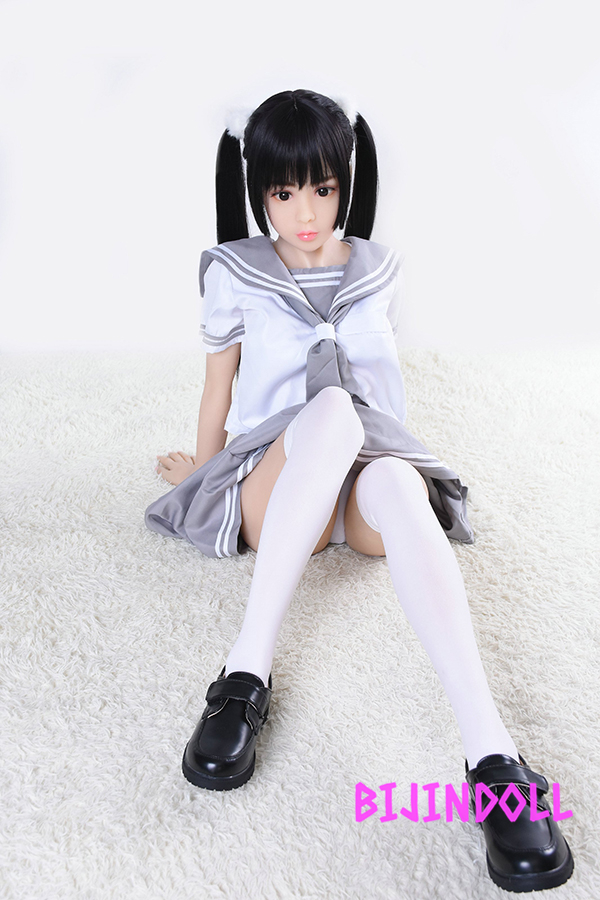 AXBDOLL#23 140cm 巨乳 tpe製 黒髪ツインテールロリ娘ラブドール