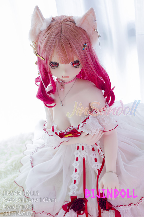 WMDoll#Y001 140cm Cカップ  PVCヘッド アニメ 嫌な顔 アニメセックス人形 猫娘可愛い