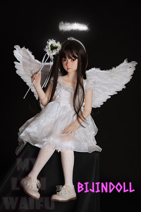 Jiushengdoll 100cm MLWシリーズ #92ヘッド AAカップ Koharu (こはる) TPE材質 ロりダッチワイフ 白い羽 アダルト ドール