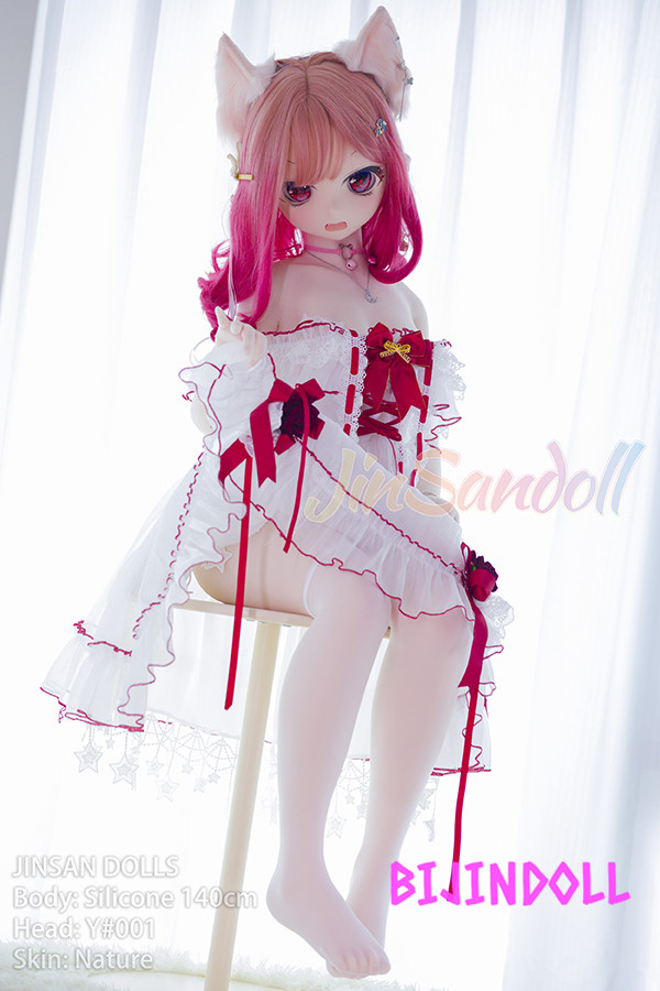 WMDoll#Y001 140cm Cカップ  PVCヘッド アニメ 嫌な顔 アニメセックス人形 猫娘可愛い