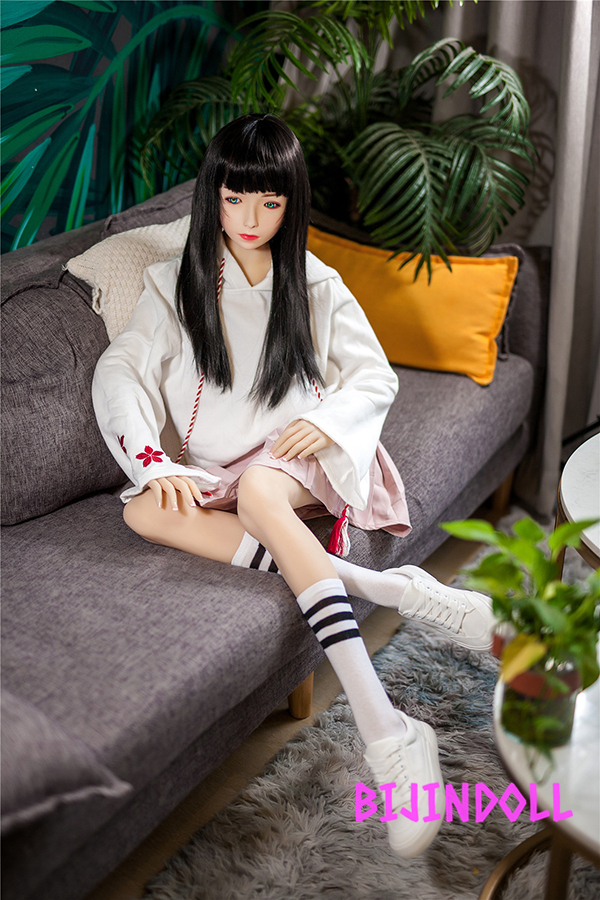 XYDOLL 152cm A-cup EVA シリコン頭部+TPE材質ボディ 黒髪・ロングラブドール