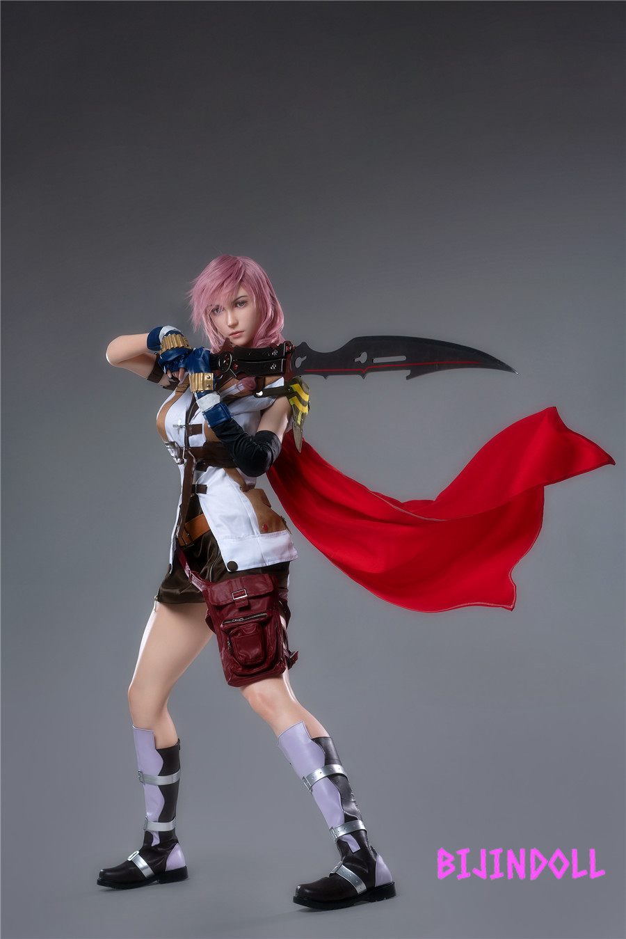 gameladyNo.19 171cm G-cup シリコン製 ライトニングリアルドール ファイナルファンタジーラブドール 戦闘服