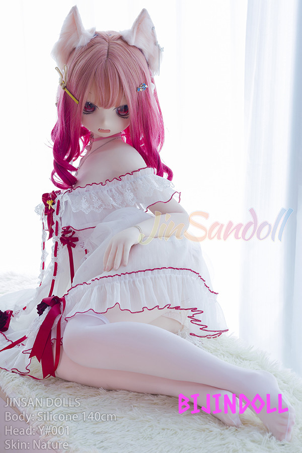 WMDoll#Y001 140cm Cカップ  PVCヘッド アニメ 嫌な顔 アニメセックス人形 猫娘可愛い