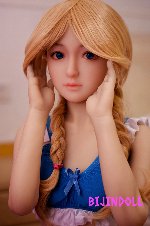 AXBDOLL#A16 130cm バスト中 tpe製  異国金髪二重三つ編みロリセックス人形