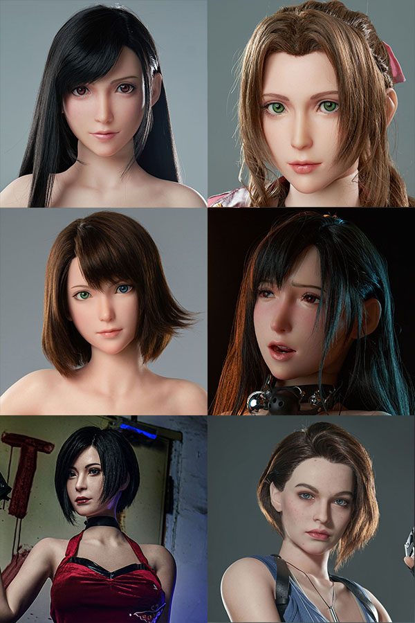 Gamelady 高品質リアルドールヘッド合集 ゲーム ドール シリコン
