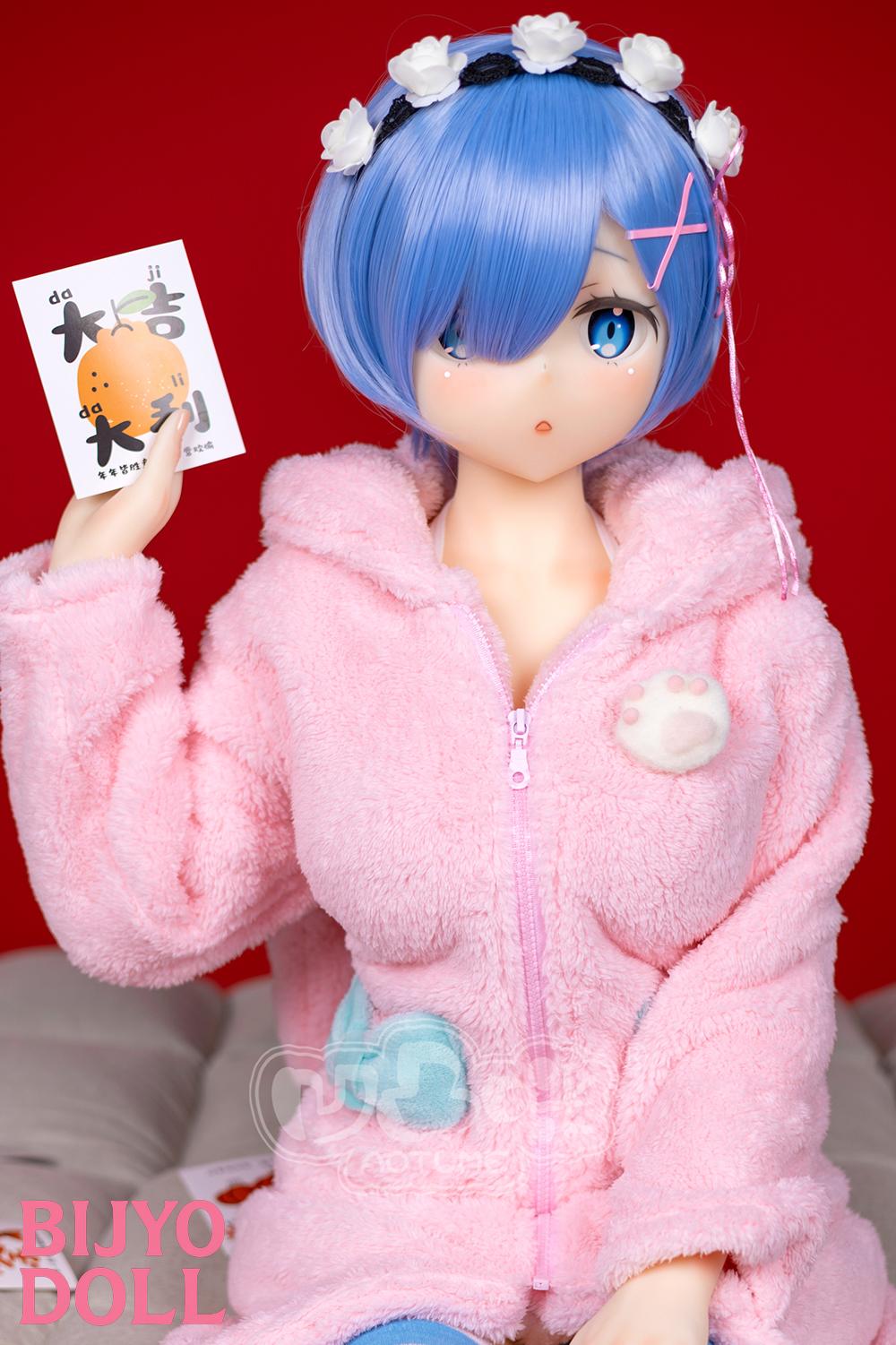 aotumedoll#126 145cm B-cup TPE製  レム アニメ等身大ダッチワイフ 水色髪ショート美少女 リゼロ ラブドール