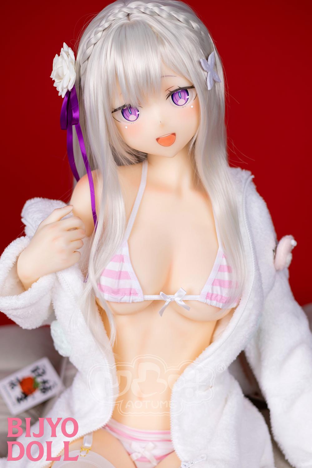 aotumedoll#125 155cm C-cup TPE製  エミリア アニメ等身大人形 銀髪ハーフエルフ 美少女 リゼロ ラブドール