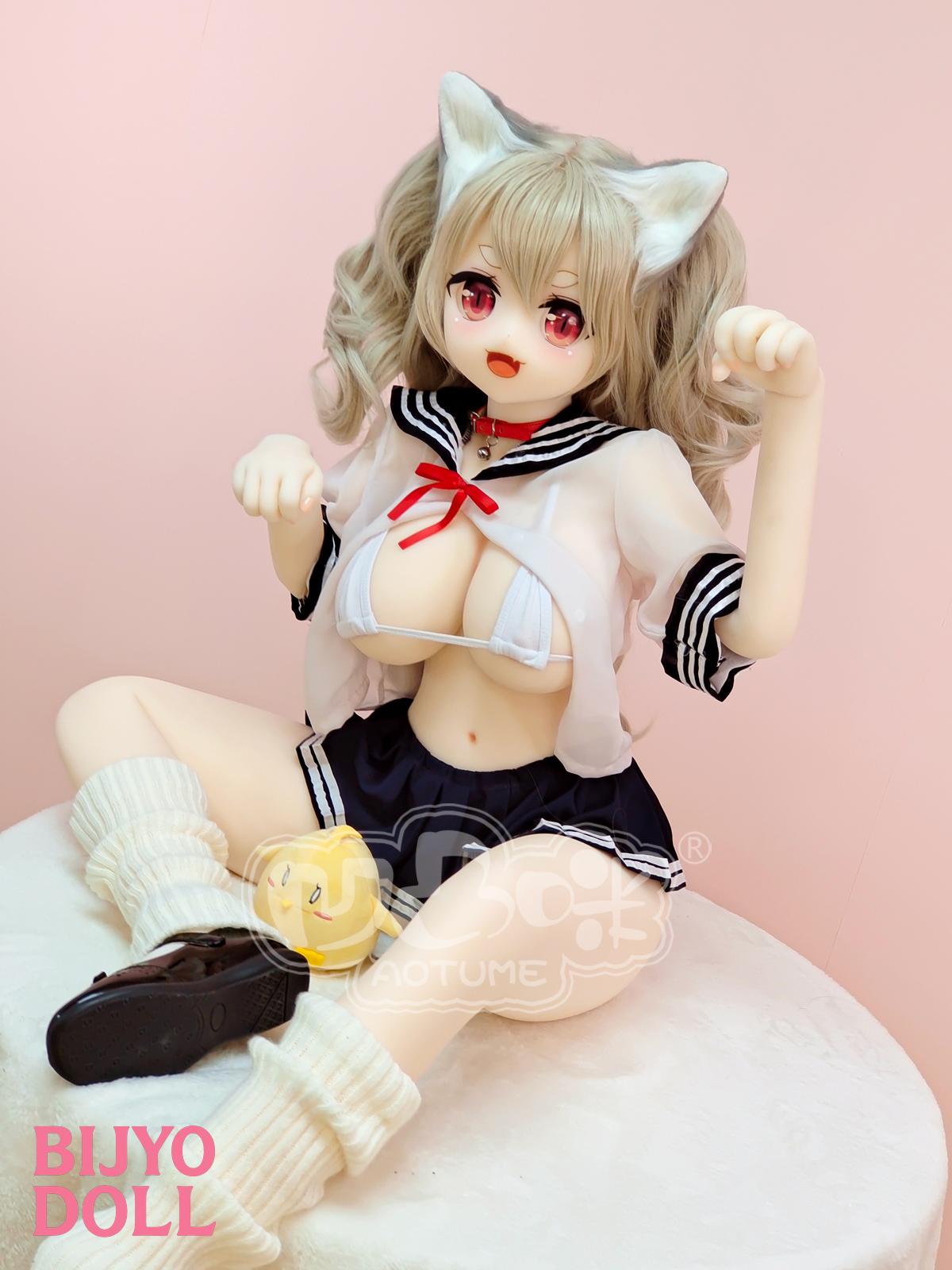 aotumedoll#107 135cm G-cup TPE製 巨乳猫娘 アニメラブドール エロ18禁 セックスドール アニメ美少女ダッチワイフ 騎乗位