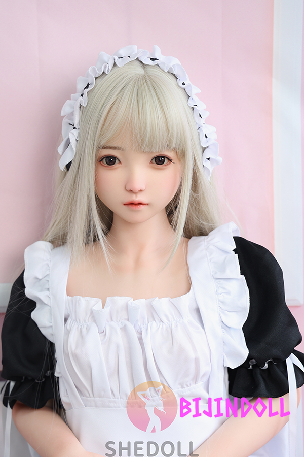 SHEDOLL 140cm B-cup Silicon head TPE body maid love doll beautiful maid sex doll