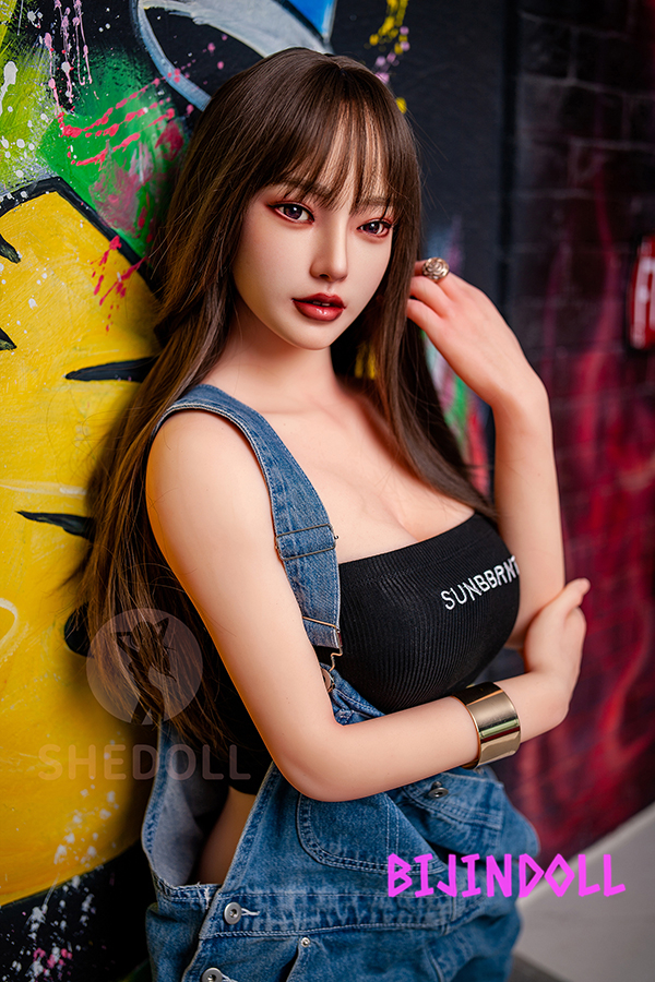 SHEDOLL 158cm C-cup Silicone Head TPE Body Super Realistic Love Doll Soft Skin Top Grade Dutch Wife