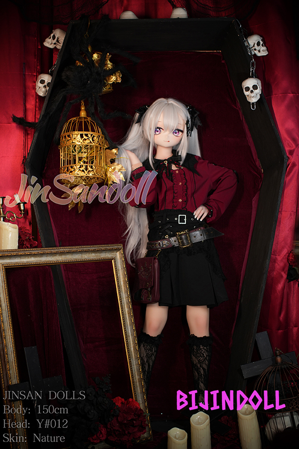 WMDoll#Y012 150cm B-Cup PVC Head Anime Sex Doll Cute White Haired Life Size Sex Doll Cosplay Anime Sex Doll