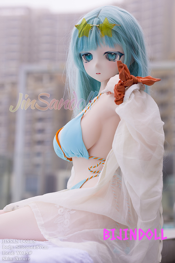 WMDoll#Y015 157cm B-Cup PVC Head Anime Swimsuit Erotic Life-Size Sex Doll