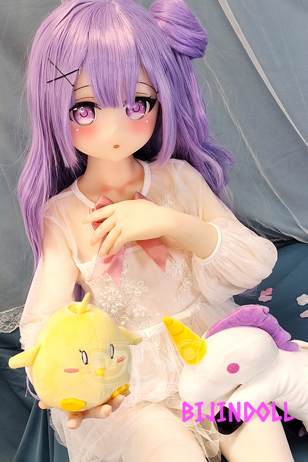 aotumedoll#92 B-cup TPE cute purple hair sex doll anime cosplay Cute sex tits r18 Dutch wife