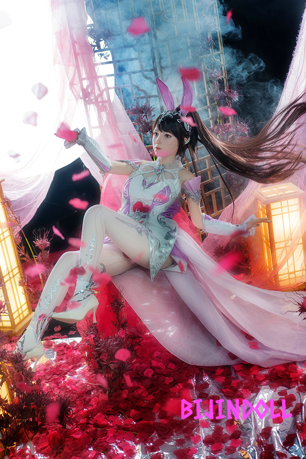 WAXDOLL#GE17Z 155cm C-cup Silicone Game Cosplay Love Doll Luxury Realistic Doll R18 Dutch Wife