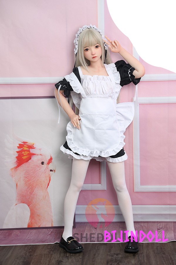 SHEDOLL 140cm B-cup Silicon head TPE body maid love doll beautiful maid sex doll