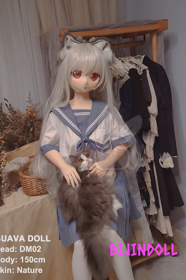 GUAVADOLL DM02 150cm D-cup PVC head anime sex doll R18 adult beautiful anime sex 2d dutch wife