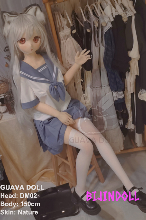 GUAVADOLL DM02 150cm D-cup PVC head anime sex doll R18 adult beautiful anime sex 2d dutch wife