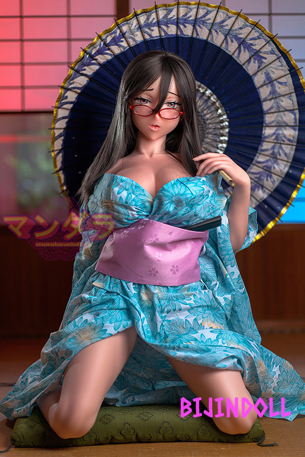 MandaraDoll MA#103 153cm J-cup Silicone Erotic Big Tits Glasses Anime Love Doll Silicone Sex Doll Life-size Dutch Wife