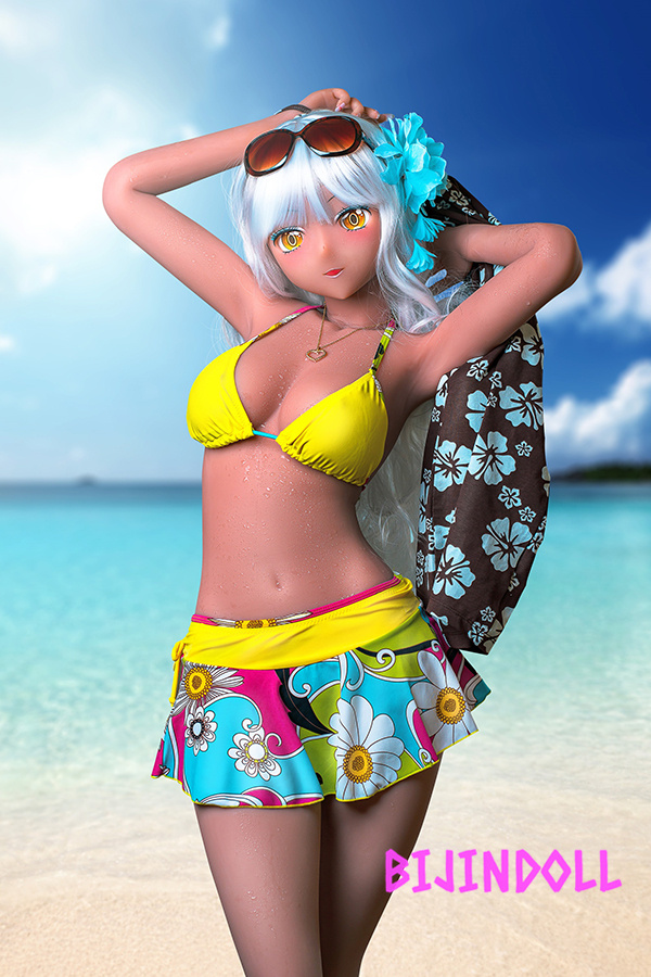 aotumedoll 155cm C-cup swimsuit anime sex doll brown beautiful erotic body Dutch wife model figure real Fuck