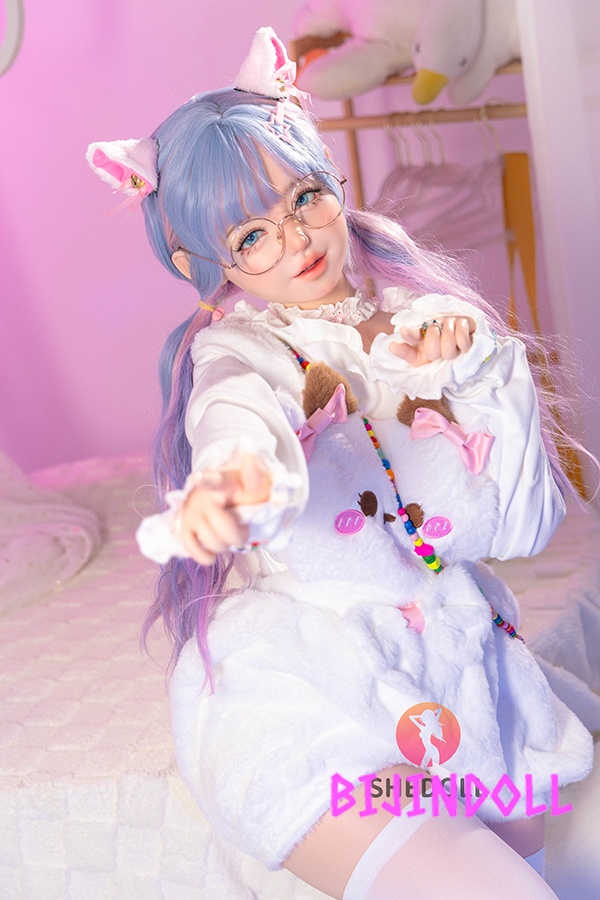 Shedoll 145cm Yaoyao Silicone Head + TPE Body Cat Ears Beautiful Girl Sex Doll Cute Love Doll