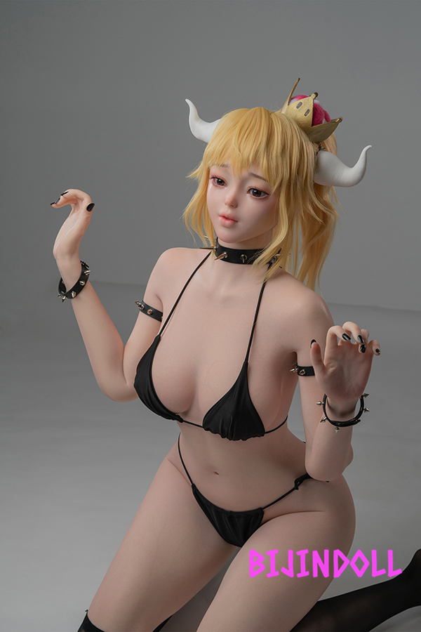 WAXDOLL#G54 172cm F-cup Silicone Bowsette Sex Doll Cos Play Princess Bowser R18 life size adult doll