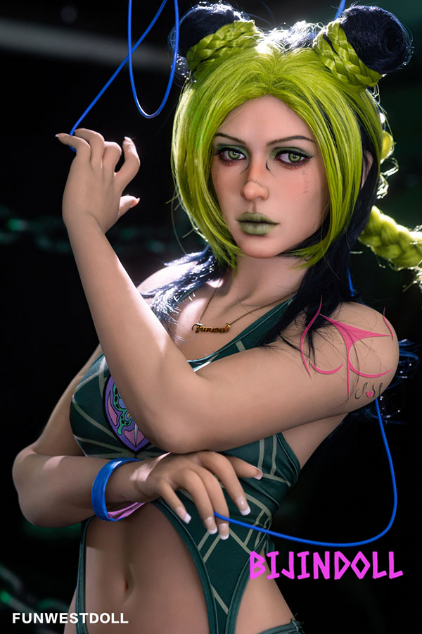 Funwest#056 Elina 159cm B-cup TPE Jolyne Cujoh Cosplay Sex Doll Anime Jolyne Cujoh Porn Hentai COS Doll