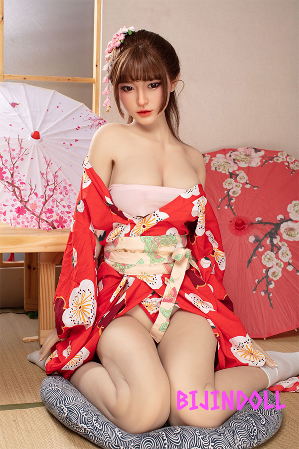 JXDOLL 170cm D-cup silicone head real Japanese wife love doll luxury yukata beauty sex erotic real doll