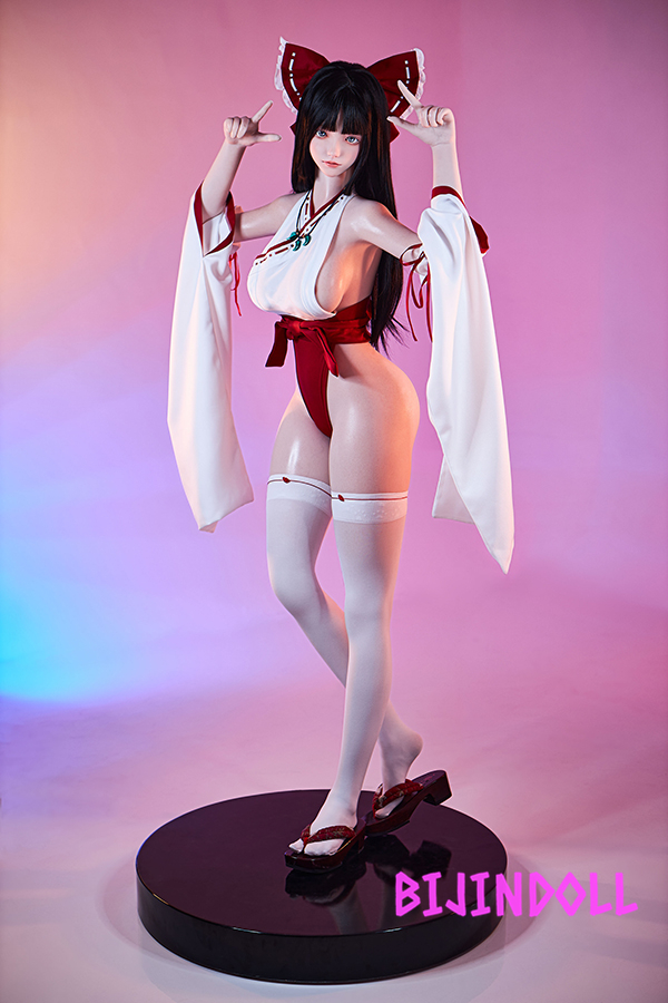 FUDOLL#24 158cm E-Cup Silicone Head Shrine Maiden Sex Dolls Too Erotic Body Dutch Wife Real Sex