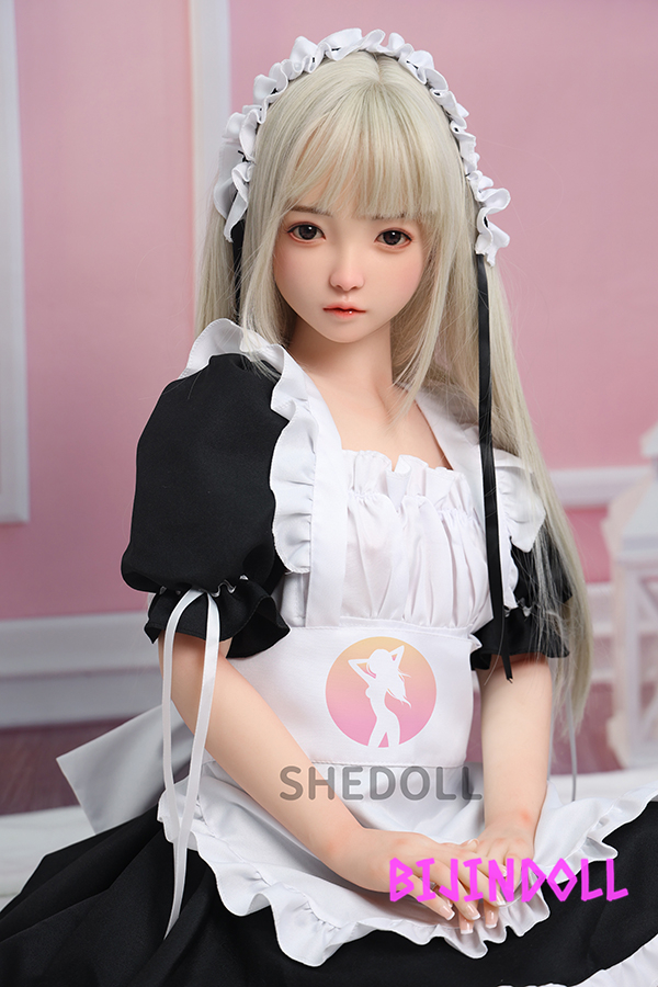 SHEDOLL 140cm B-cup Silicon head TPE body maid love doll beautiful maid sex doll