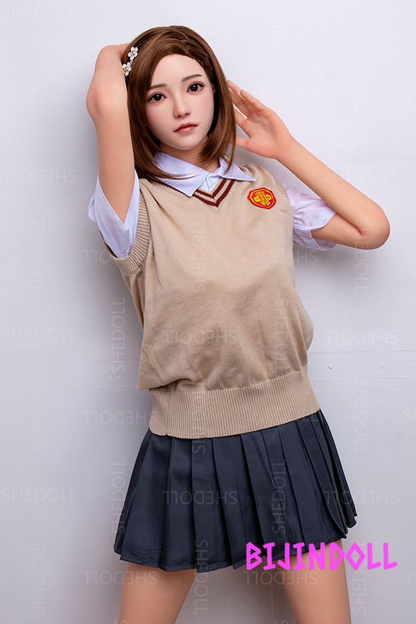 SHEDOLL 158cm C-cup Silicon head adult action figures sex doll internal ejaculation female best SEX erotic doll