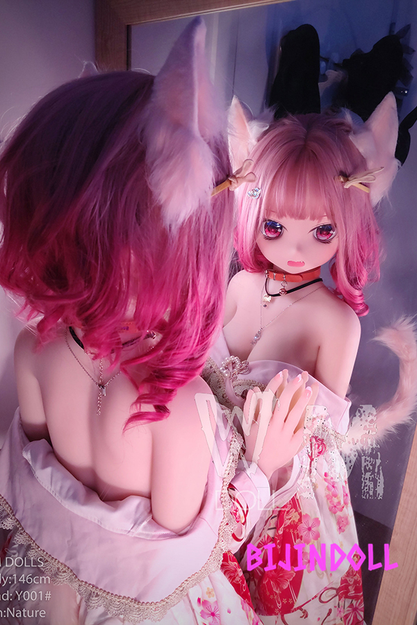 WMDoll#Y001 146cm C-cup PVC Head Cute anime cat sex doll r18 adult anime dutch wife