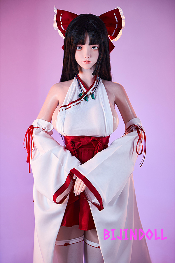 FUDOLL#24 158cm E-Cup Silicone Head Shrine Maiden Sex Dolls Too Erotic Body Dutch Wife Real Sex