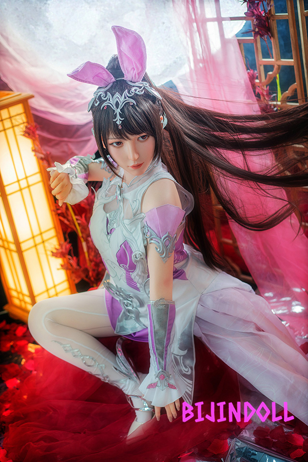 WAXDOLL#GE17Z 155cm C-cup Silicone Game Cosplay Love Doll Luxury Realistic Doll R18 Dutch Wife