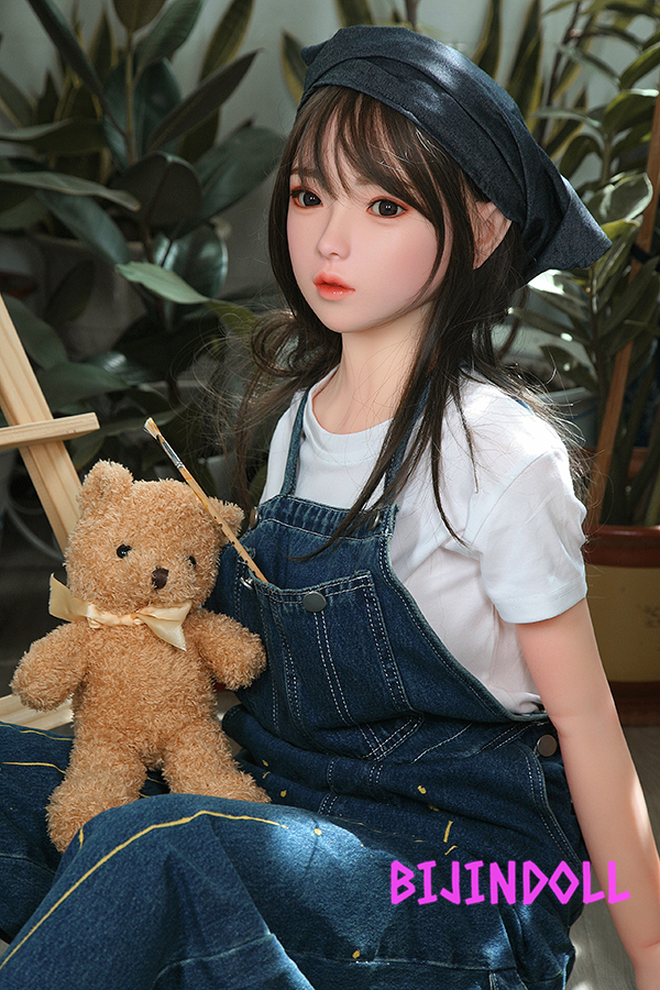 SHEDOLL 148cm D-cup Silicon head Cute slender real doll Asian sex doll Adult  Pornographic