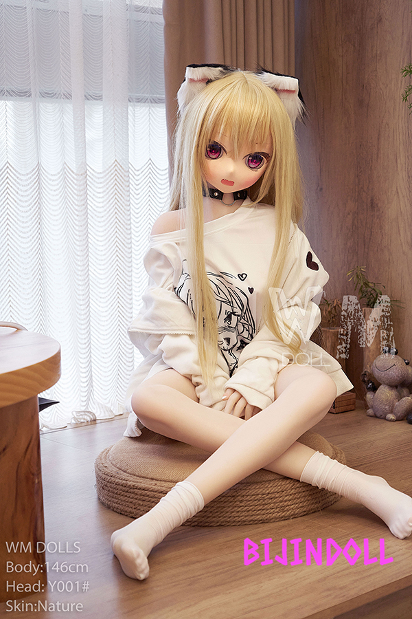 WMDoll#Y001 146cm C-cup PVC Head Anime life-size pillow sex doll TPE body tight pussy anime hentai 18+