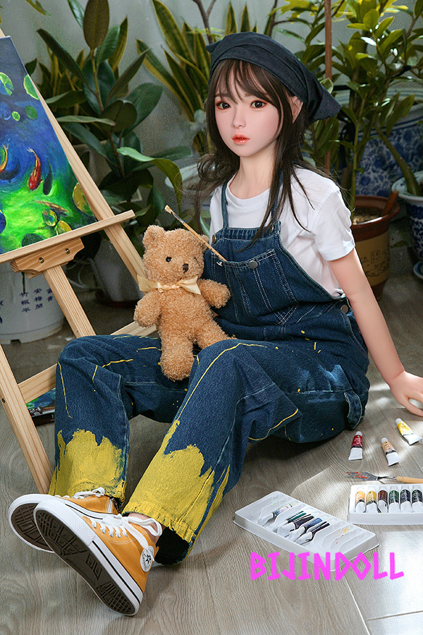 SHEDOLL 148cm D-cup Silicon head Cute slender real doll Asian sex doll Adult  Pornographic