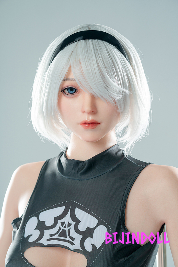 WAXDOLL#GE57Z 170cm C-cup silicone luxury cosplay sex doll game doll 2B NieR:Automata sex porn doll