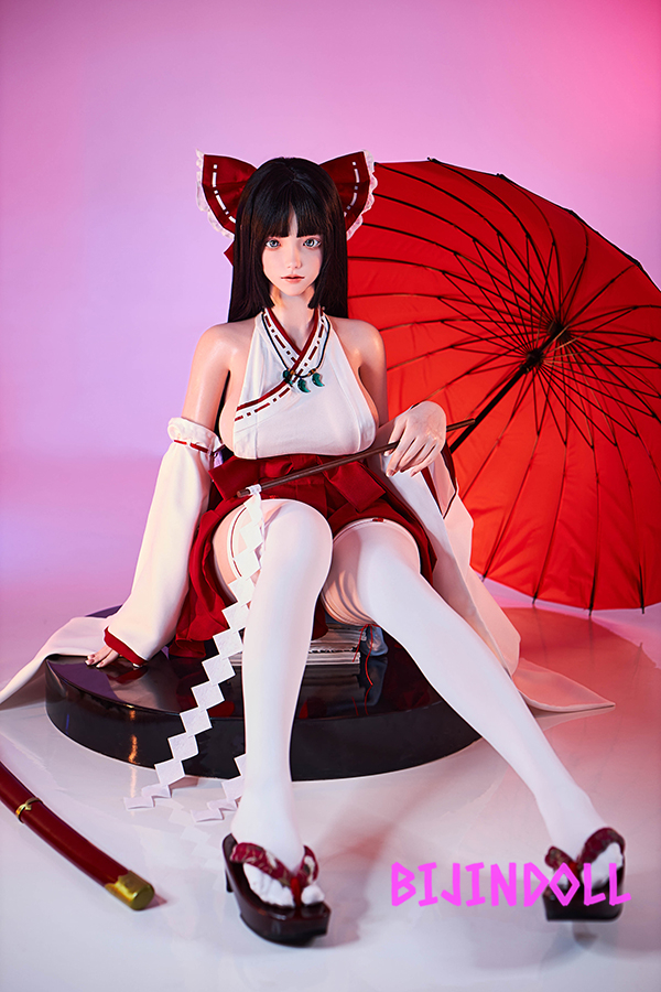 FUDOLL#24 158cm E-Cup Silicone Head Shrine Maiden Sex Dolls Too Erotic Body Dutch Wife Real Sex