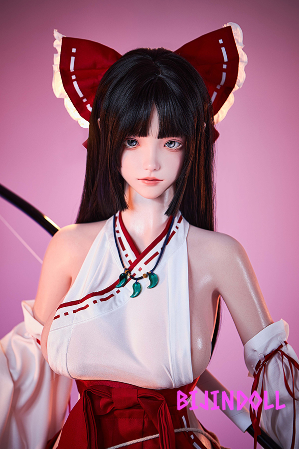 FUDOLL#24 158cm E-Cup Silicone Head Shrine Maiden Sex Dolls Too Erotic Body Dutch Wife Real Sex