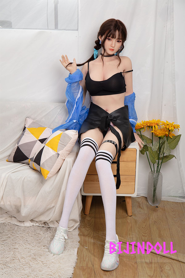 JXDOLL 170cm D-cup silicone head neat beauty love doll pink breasts pussy real sex Dutch Wife