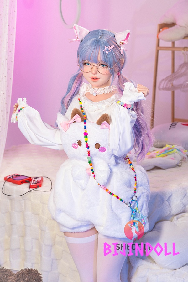 Shedoll 145cm Yaoyao Silicone Head + TPE Body Cat Ears Beautiful Girl Sex Doll Cute Love Doll