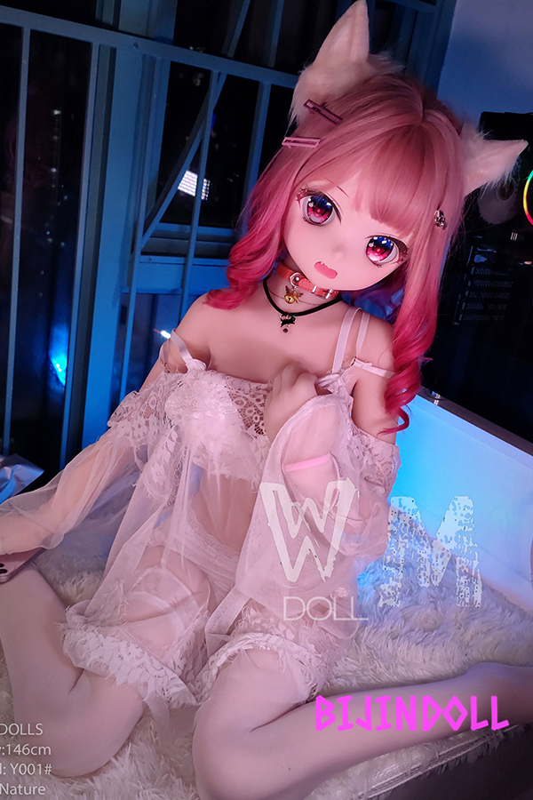 WMDoll#Y001 146cm C-cup PVC Head Cute anime cat sex doll r18 adult anime dutch wife