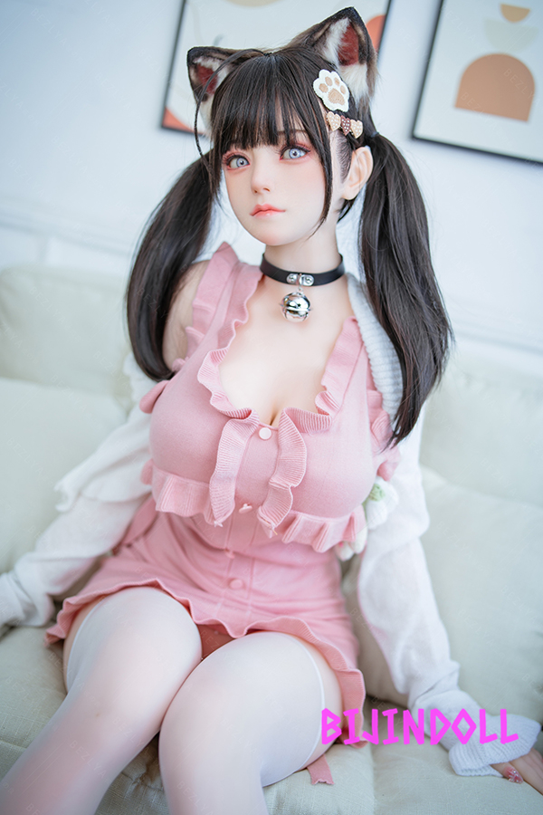 Bezlya2.2 風玲 155cmM F-cup Silicone Head Cute Beauty Sex Doll Cat Ear Beautiful Ecchi Doll Life Size Realistic Dutch Wife