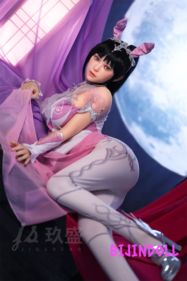 Jiusheng Doll#50 Shino 150cm D cup silicone head cosplay big breasts bunny real beauty sex doll luxury silicone