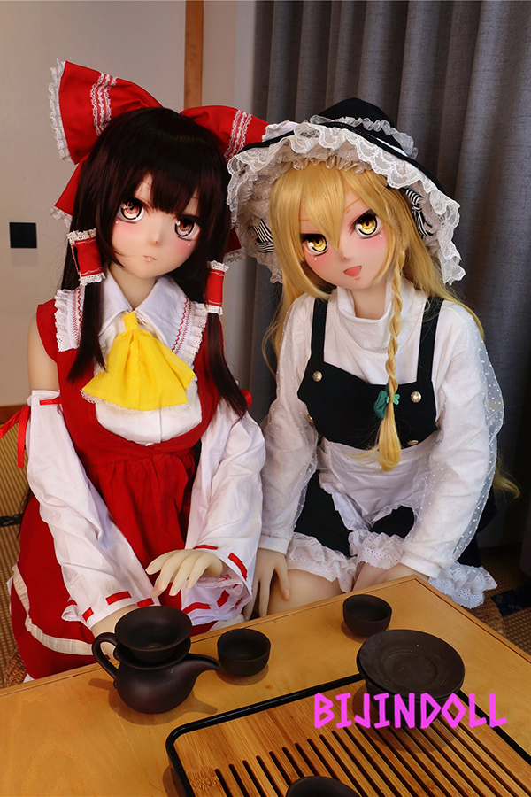 aotumedoll#60#61 B-cup145cm TPE Reimu Hakurei and Marisa Kirisame Sex Doll Touhou Project Character R18 Life-Size Anime Head Dutch Wife Doujin 2D Sex Doll